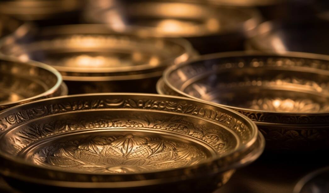 Careful handcrafted metalware production