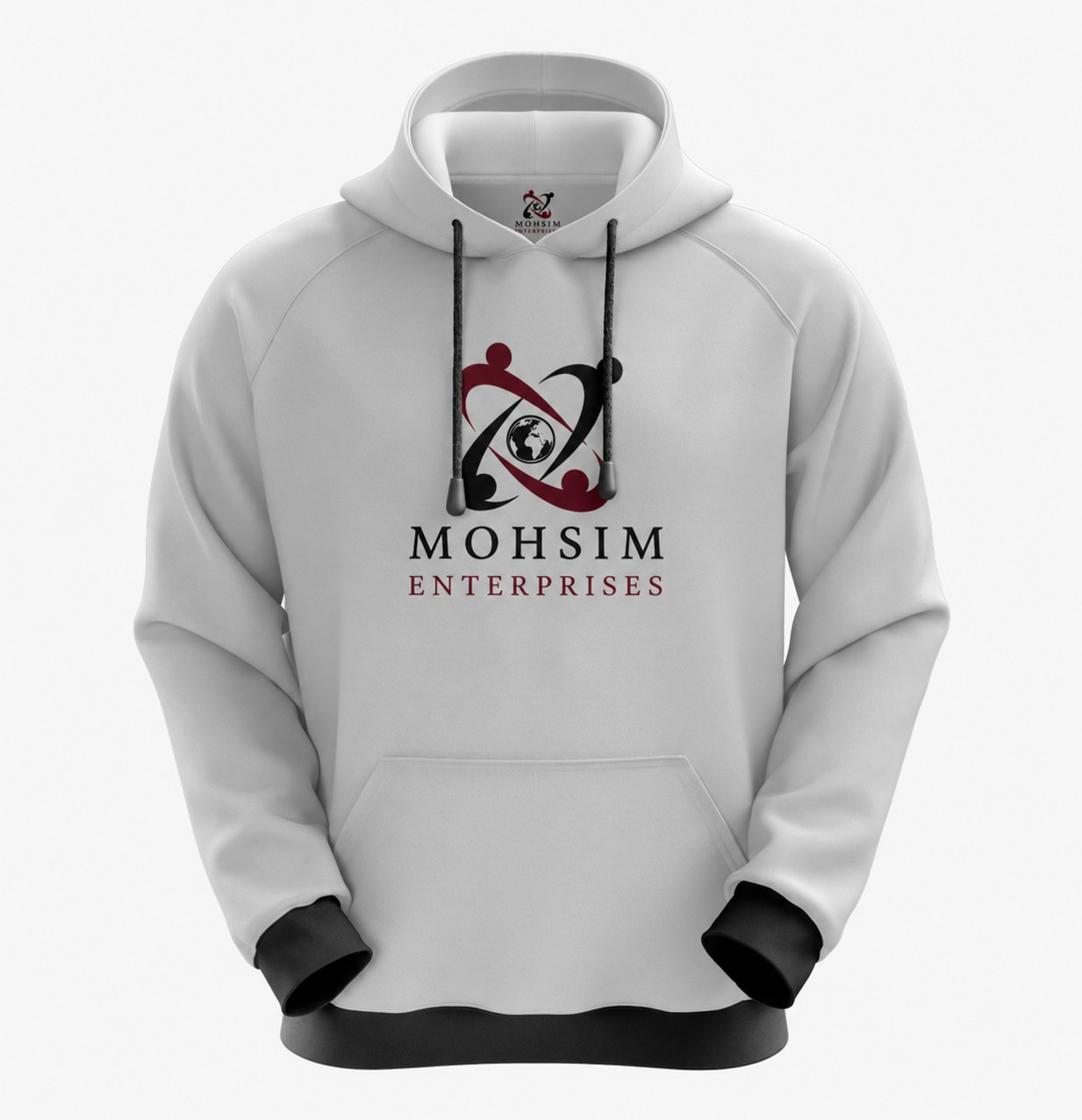 White hoodie garment product