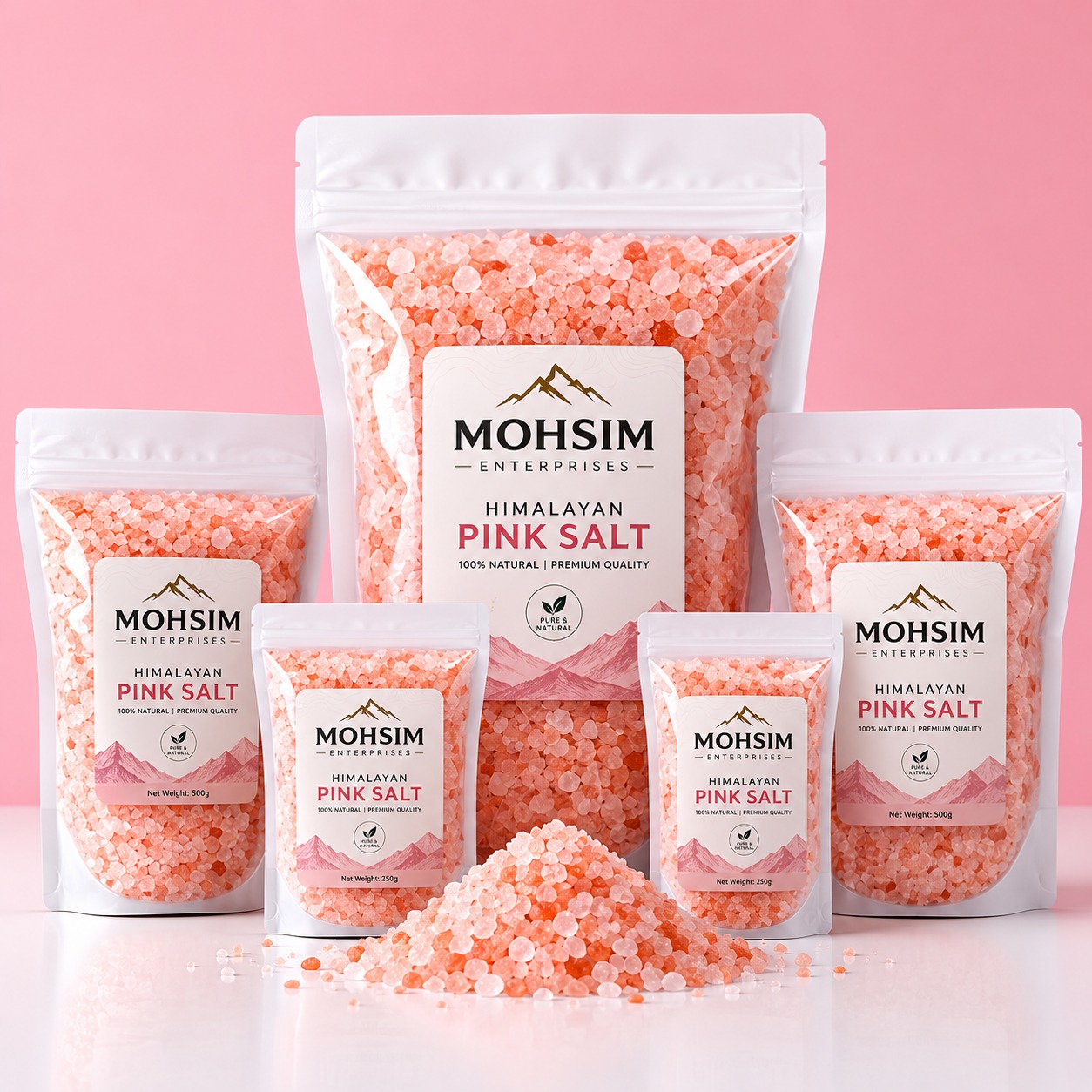 Himalayan salt packaged product