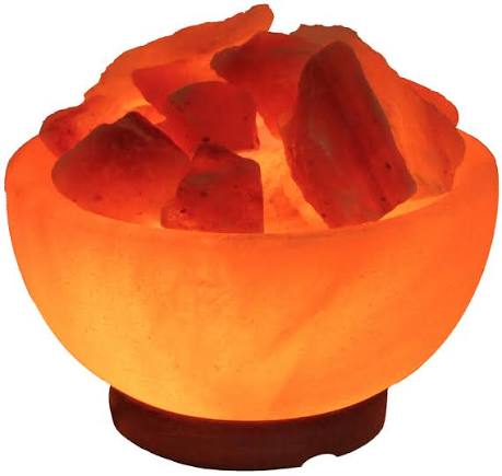 Himalayan salt rock form bowl